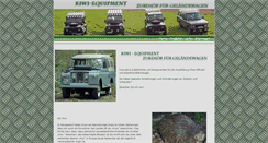Desktop Screenshot of kiwi-equipment.de