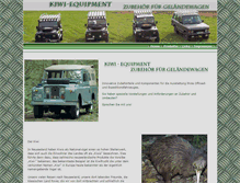 Tablet Screenshot of kiwi-equipment.de